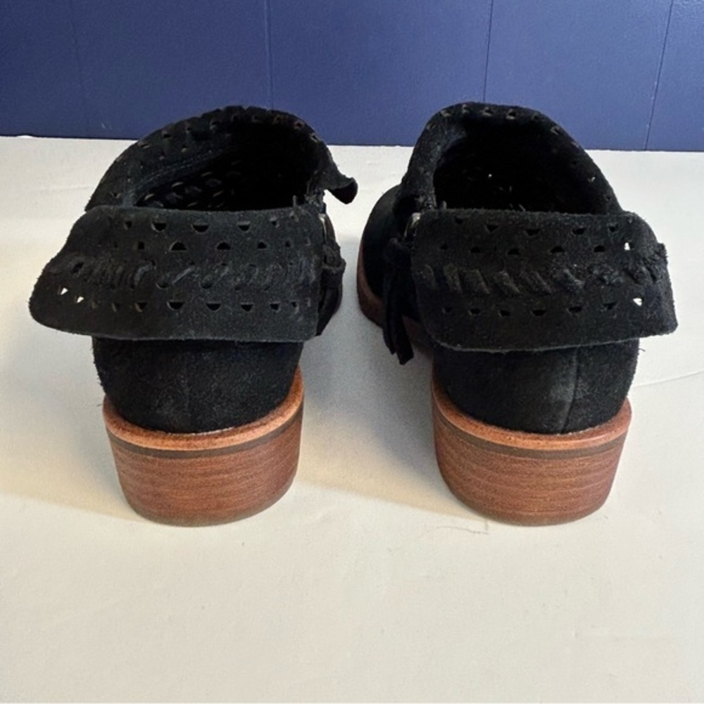 Sofft Brinkley Laser Cut Black Leather Bootie Size 7 - Picture 6 of 9